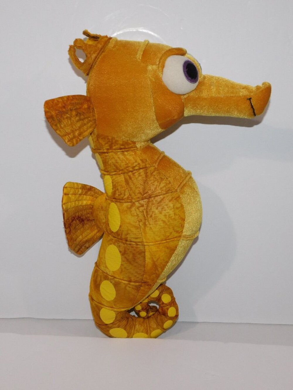 Disney Store Yellow Sheldon Seahorse 16" plush Finding Nemo Stuffed HTF